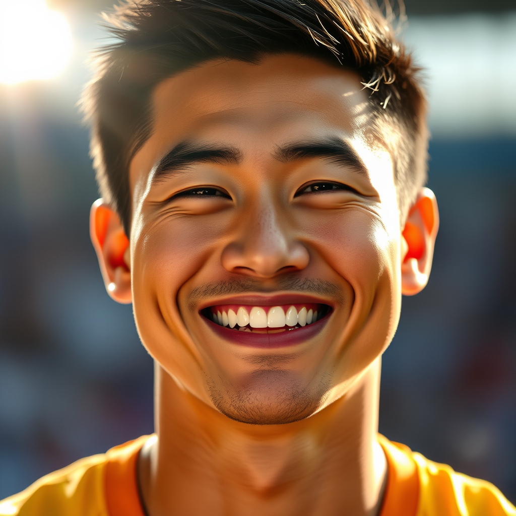 Smiling person achieving success - David Lee